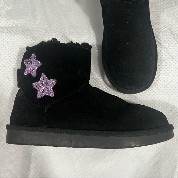 Koolaburra by UGG Koola Star Mini Black Boot Girls Sz 3 - Picture 8 of 13